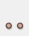 Supermicra Halo Stud Earrings - Black