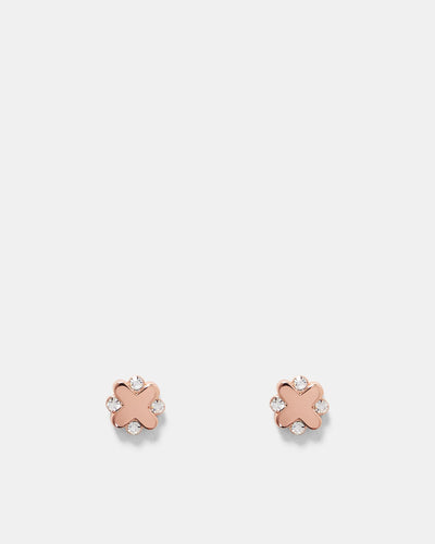 Supermicra Halo Stud Earrings - Black