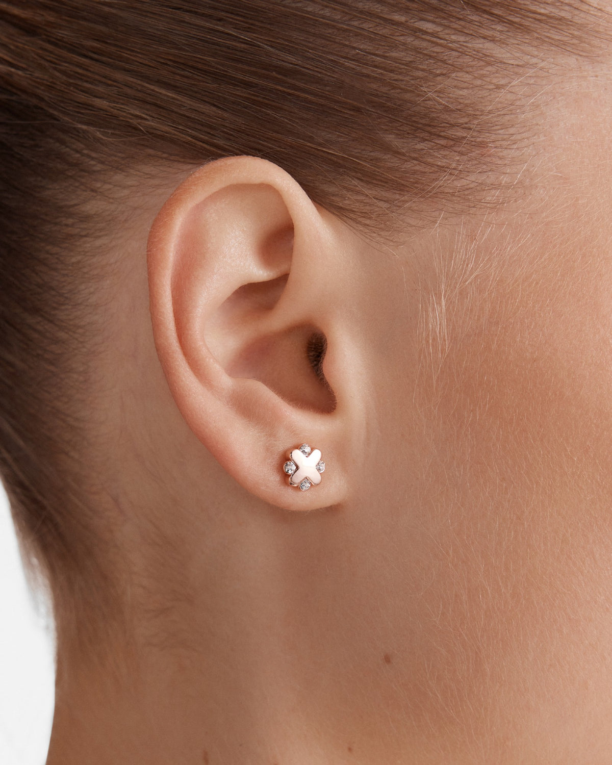 Supermicra Halo Stud Earrings - Black