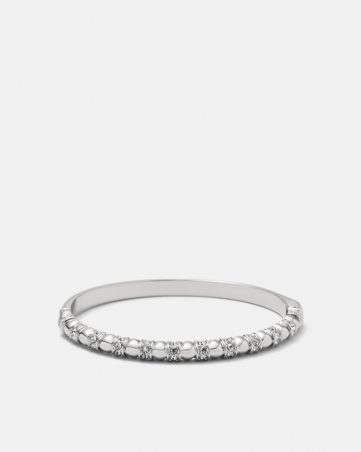 Everly Hinge Bangle - Silver