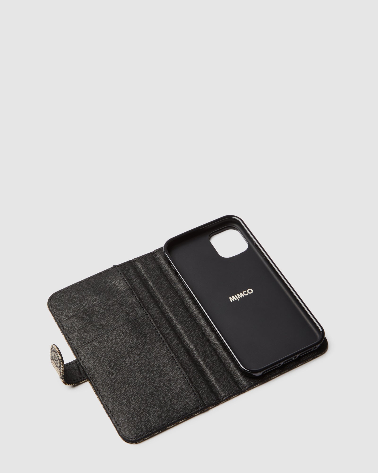 Mim-Gram Flip Case For Iphone 13-13 Pro - Black Light Gold