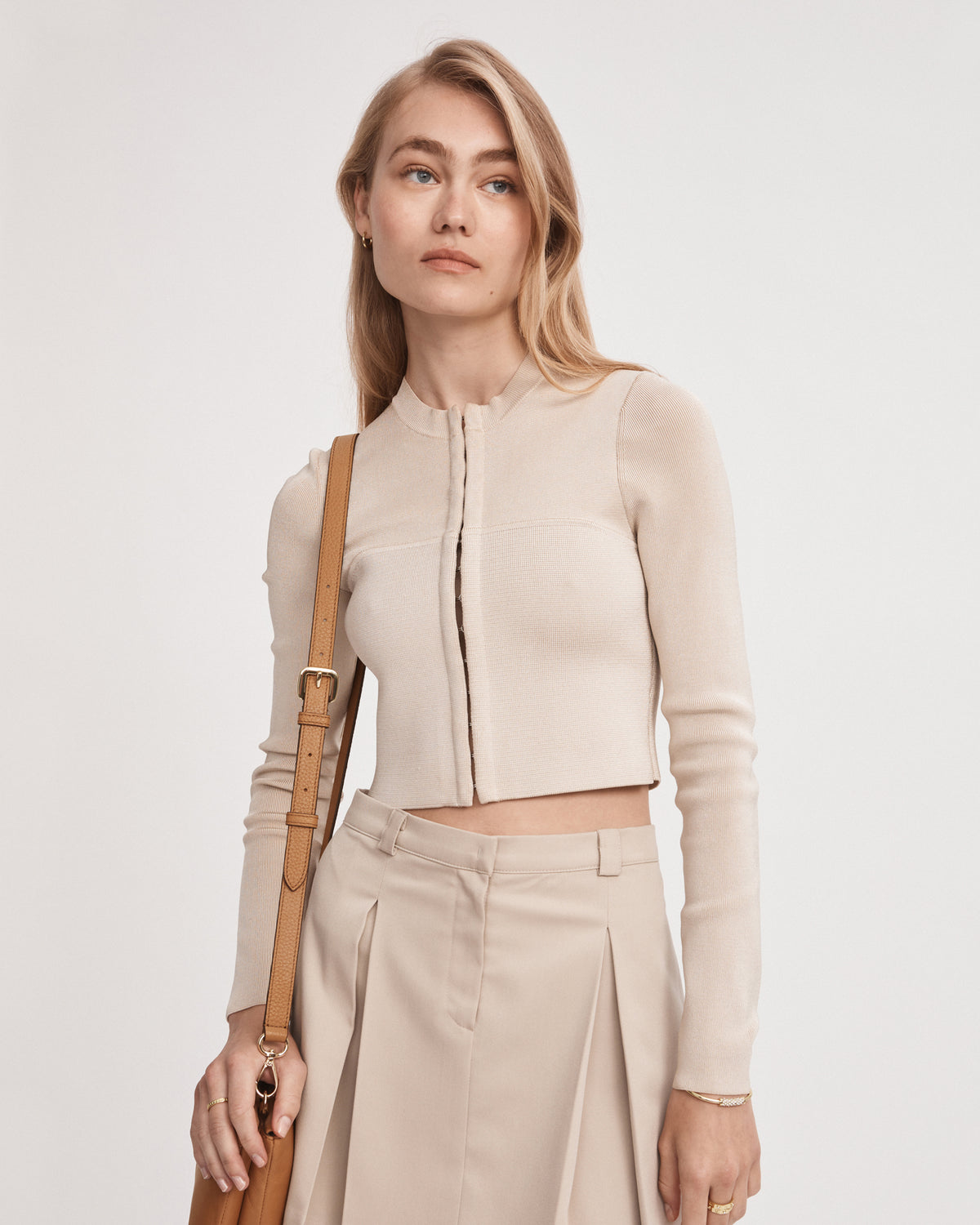 Link Crossbody Bag Strap 2cm - Caramel