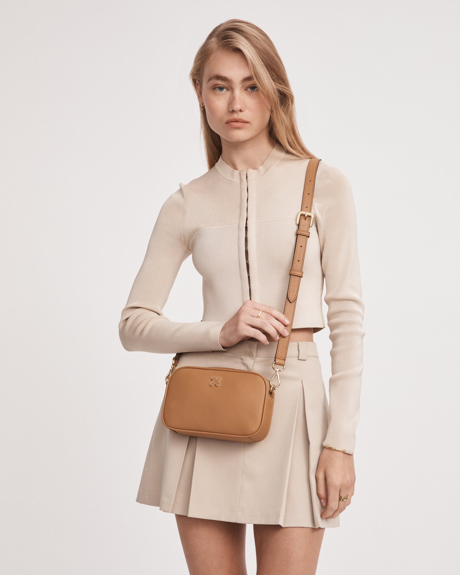 Link Crossbody Bag Strap 2cm - Caramel