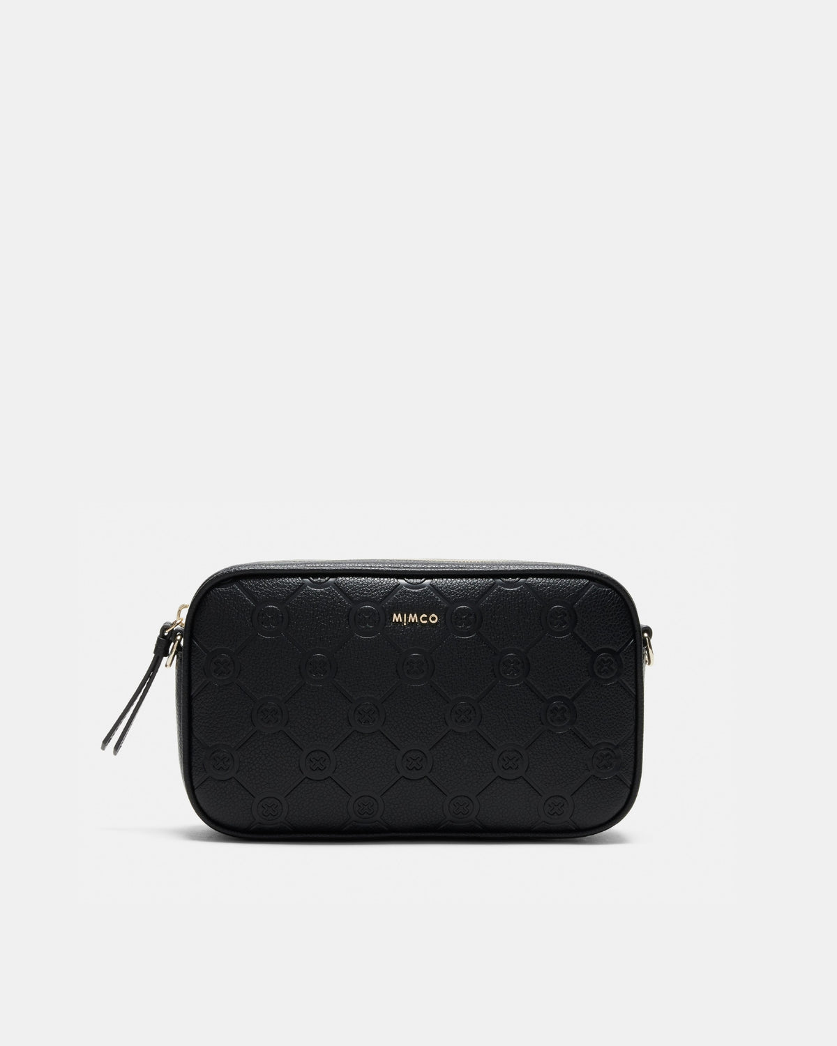 Mim-Gram Gusset Pouch - Black Light Gold