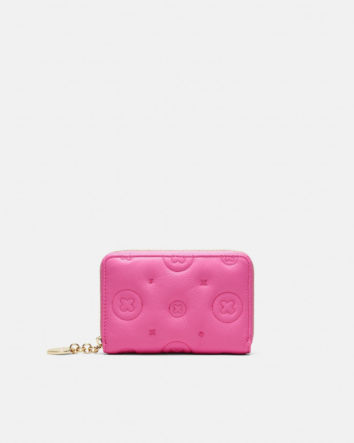 Flashback Leather Medium Wallet - Pink Splash