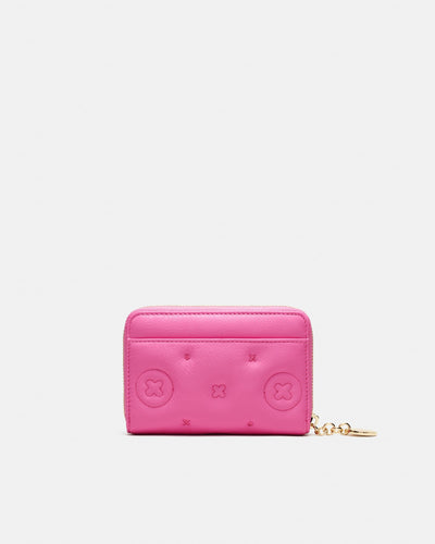 Flashback Leather Medium Wallet - Pink Splash