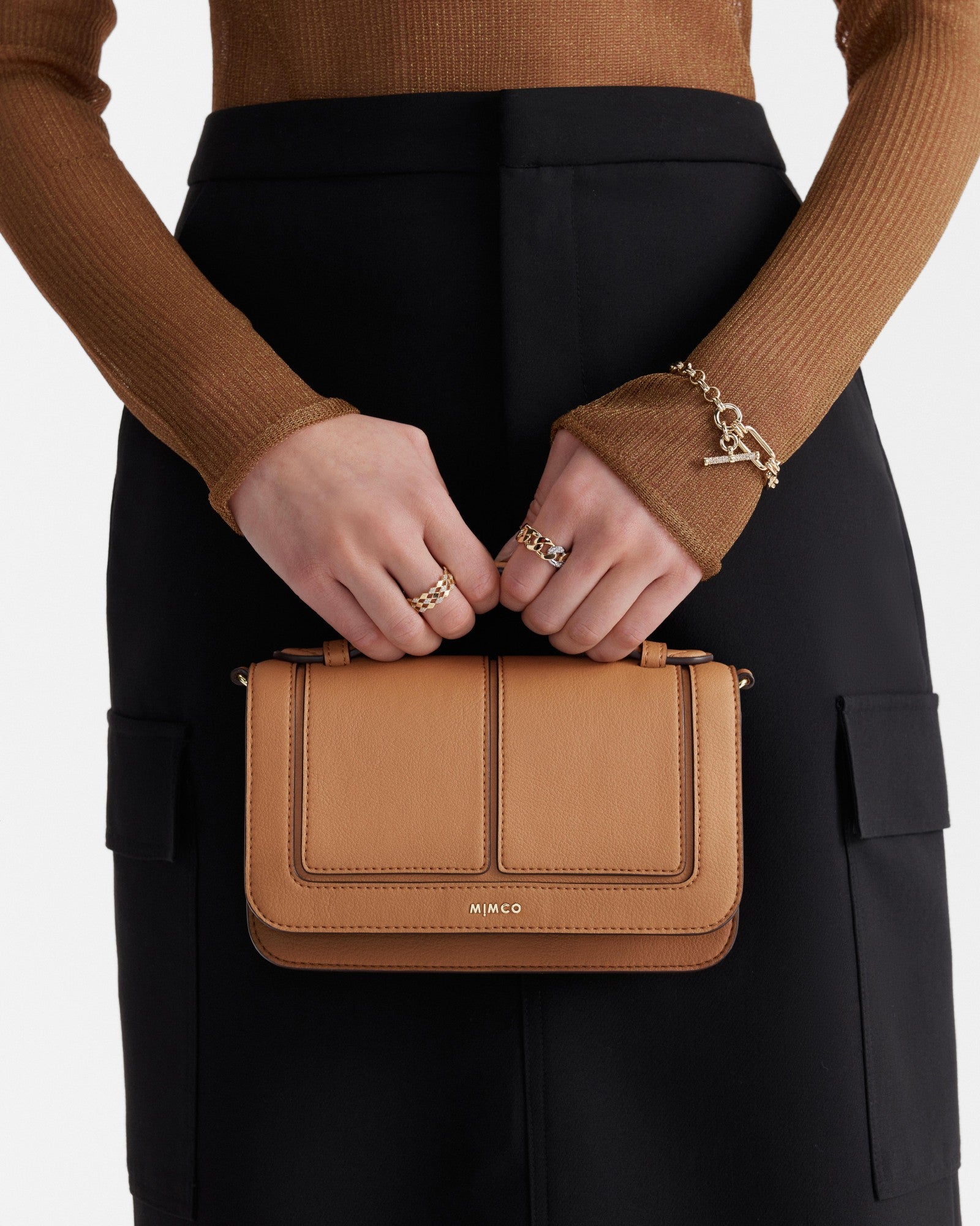 Prickly Pear Crossbody Bag - Caramel