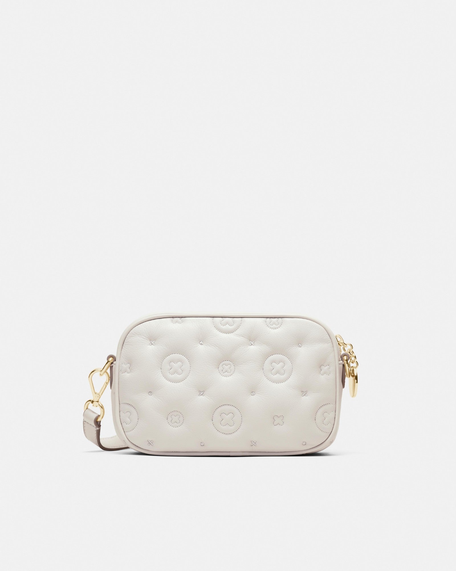 Flashback Leather Crossbody Bag - Oyster