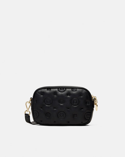 Flashback Leather Crossbody Bag - Black