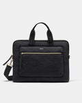 Flashback Neoprene Laptop Crossbody Bag - Black Light Gold