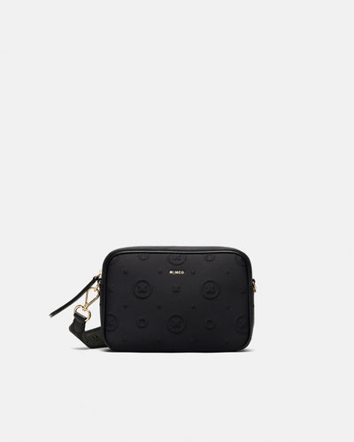 Flashback Neoprene Crossbody Bag - Black Light Gold