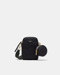 Flashback Neoprene Phone Crossbody Bag - Black Light Gold
