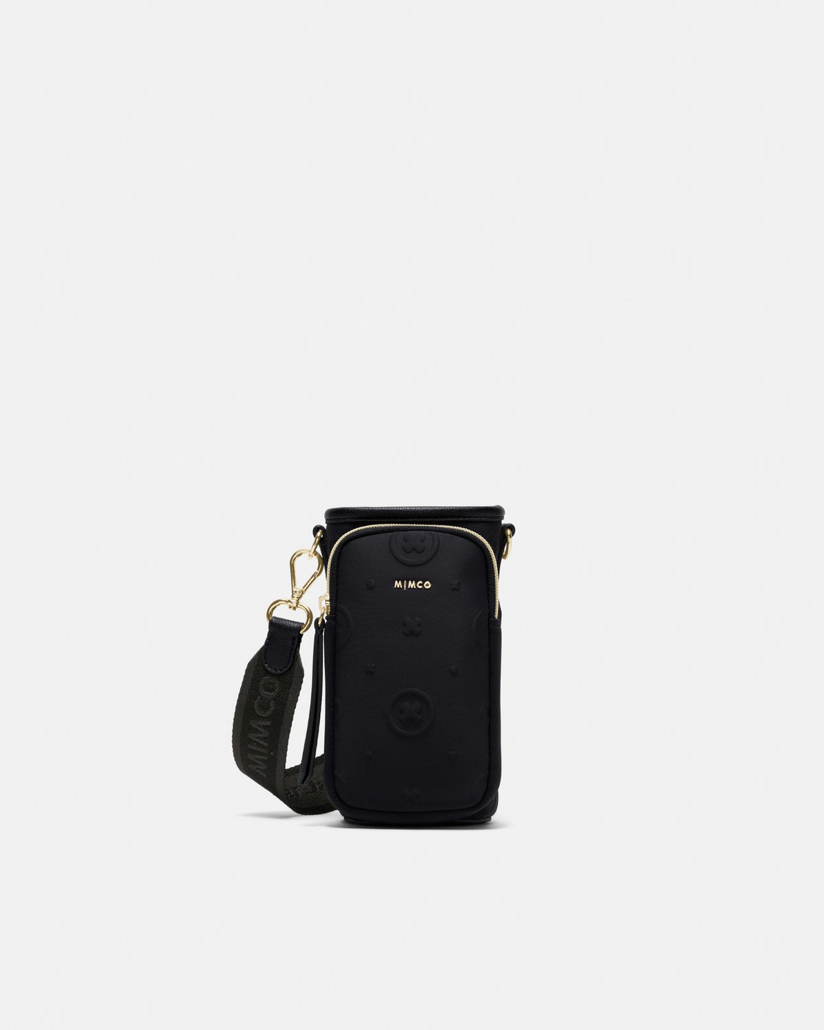 Flashback Neoprene Drink Bottle Bag - Black Light Gold