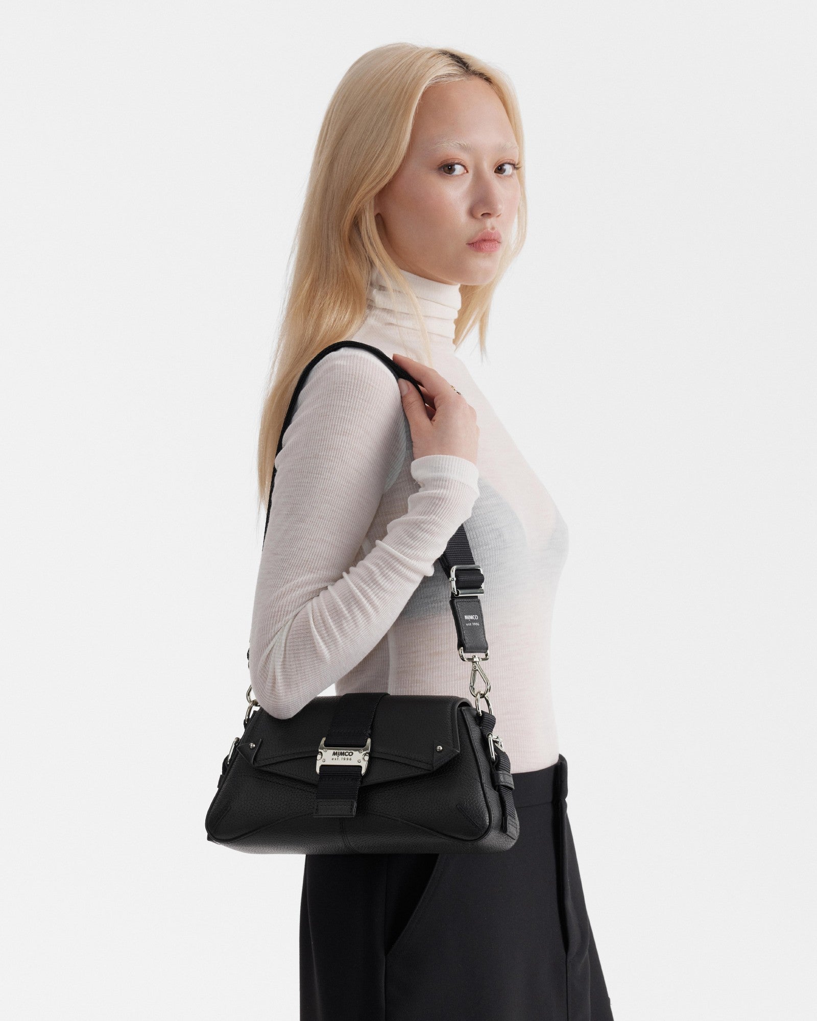Retrospect Shoulder Crossbody Bag - Black