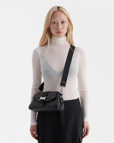 Retrospect Shoulder Crossbody Bag - Black