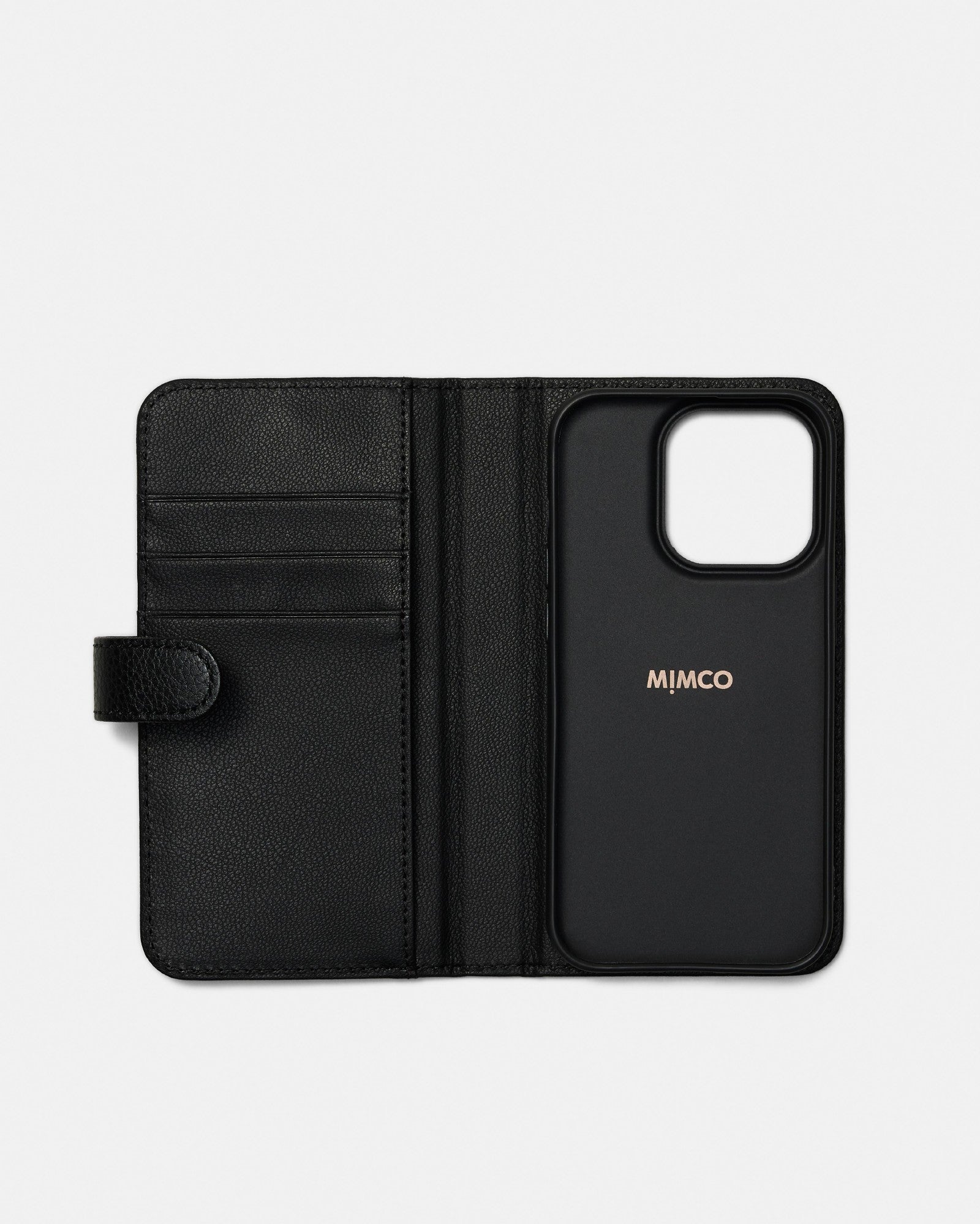 Hendrix Flip Case For Iphone 14 Pro - Black Rose Gold