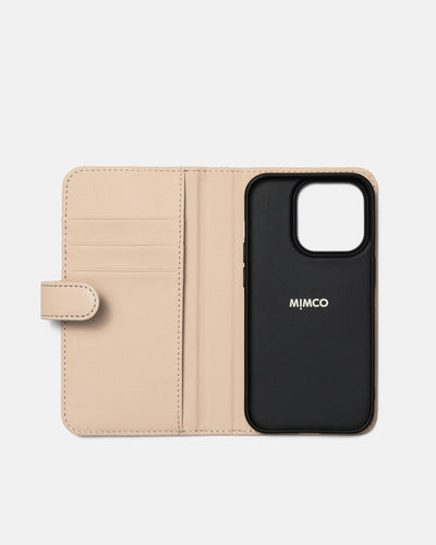 Hendrix Flip Case For Iphone 14 Pro - Almond