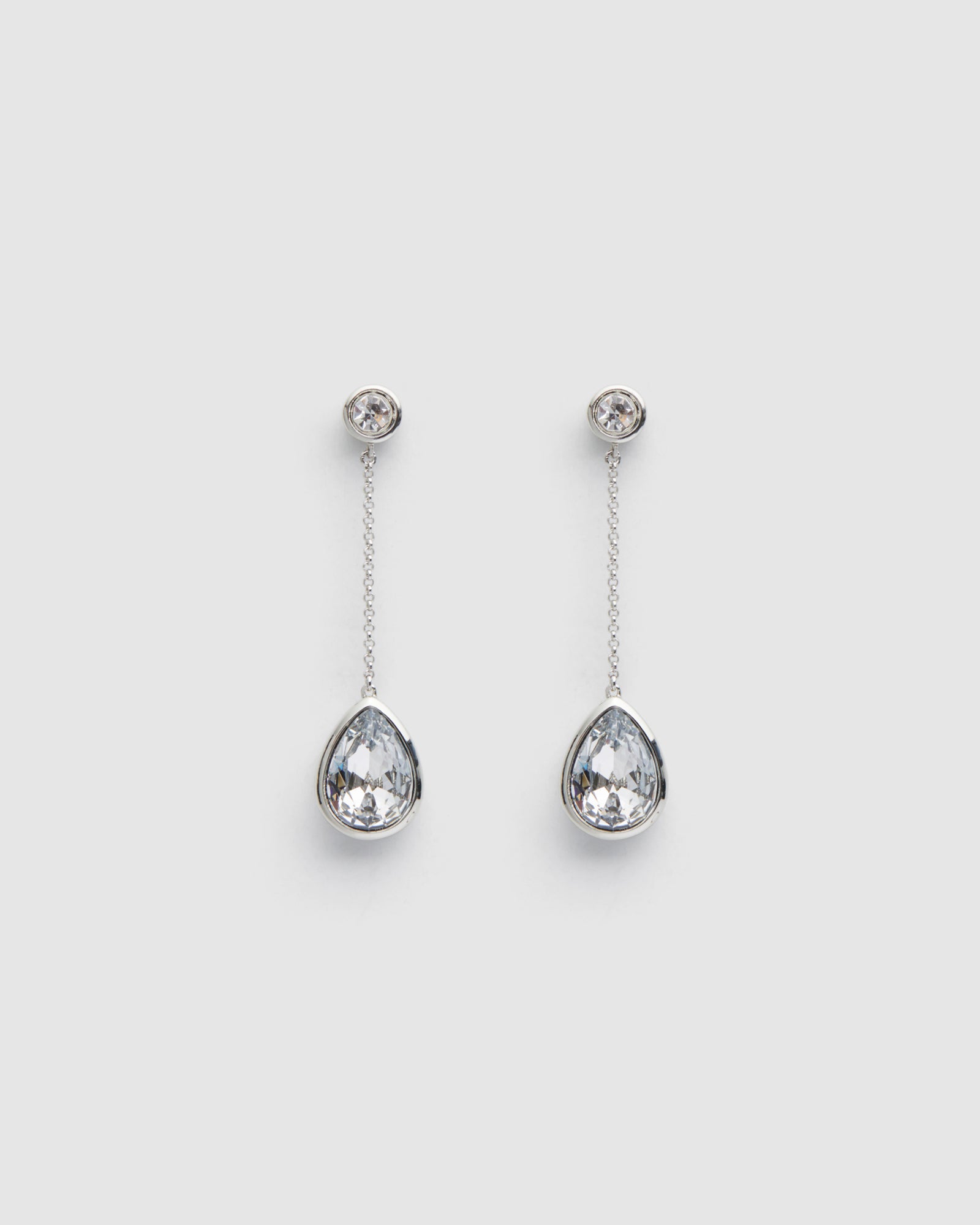 Splash Drop Earrings - Silver