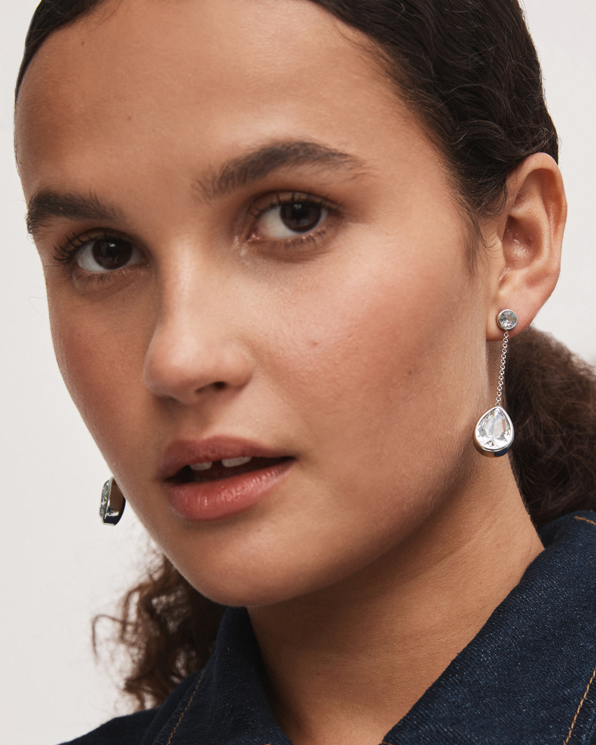 Splash Drop Earrings - Silver