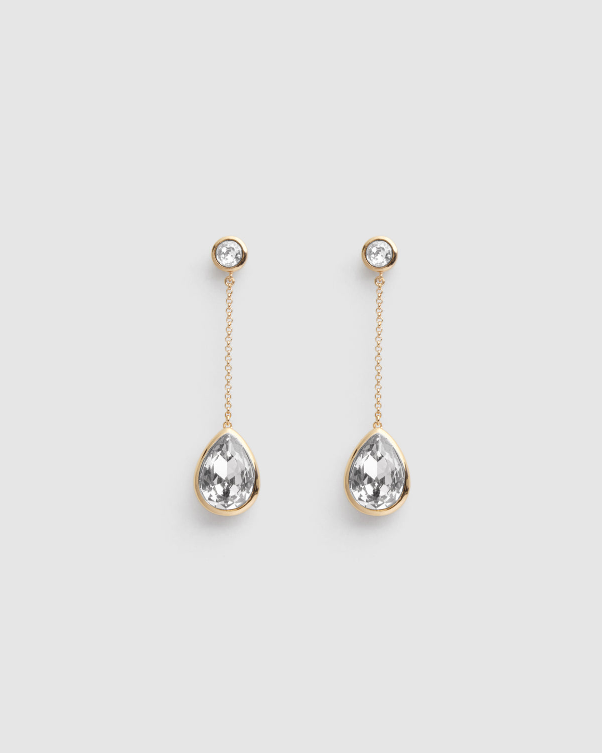 Splash Drop Earrings - Clear