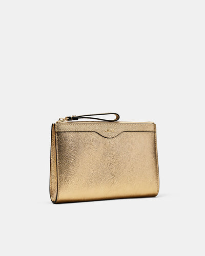 Jett Medium Pouch - Light Gold
