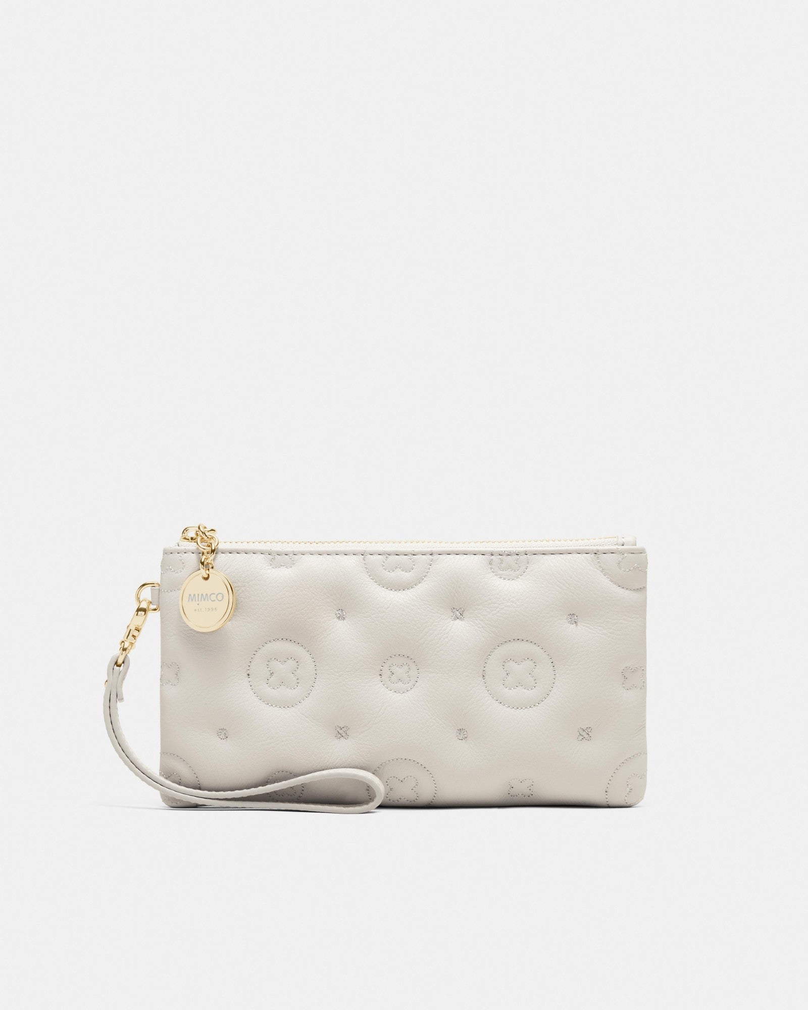Flashback Leather Wristlet Pouch - Oyster