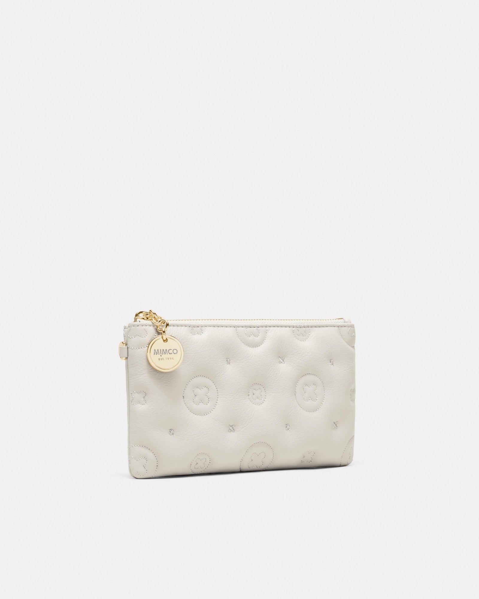 Flashback Leather Wristlet Pouch - Oyster