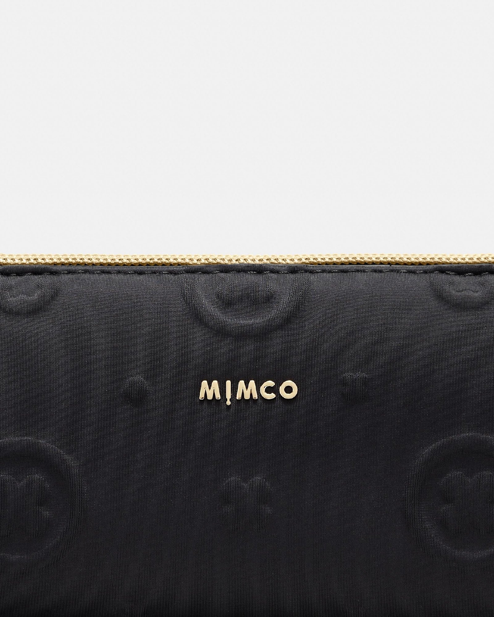 Flashback Neoprene Makeup Bag - Black Light Gold