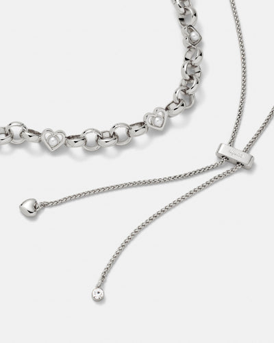 Heartthrob Multi-Wear Necklace - Silver