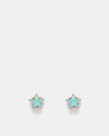 Bliss Jewel Stud Earrings - Glass Mint