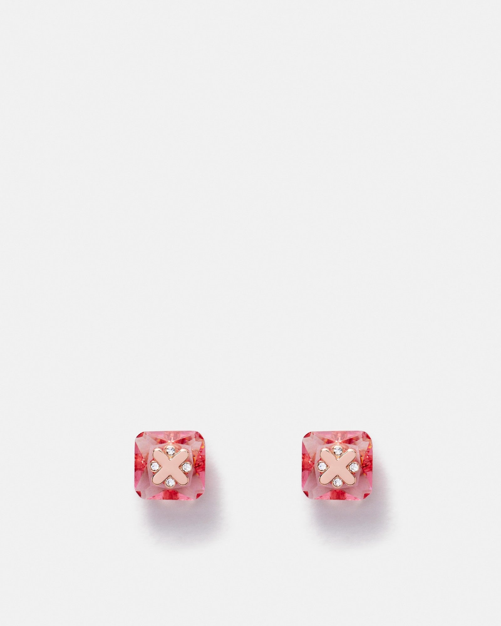Superstacked Stud Earrings - Pink Splash