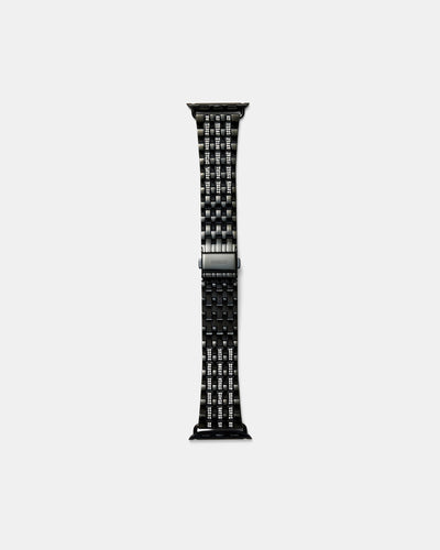 40mm Pave Swirl Watch Band - Jet Black