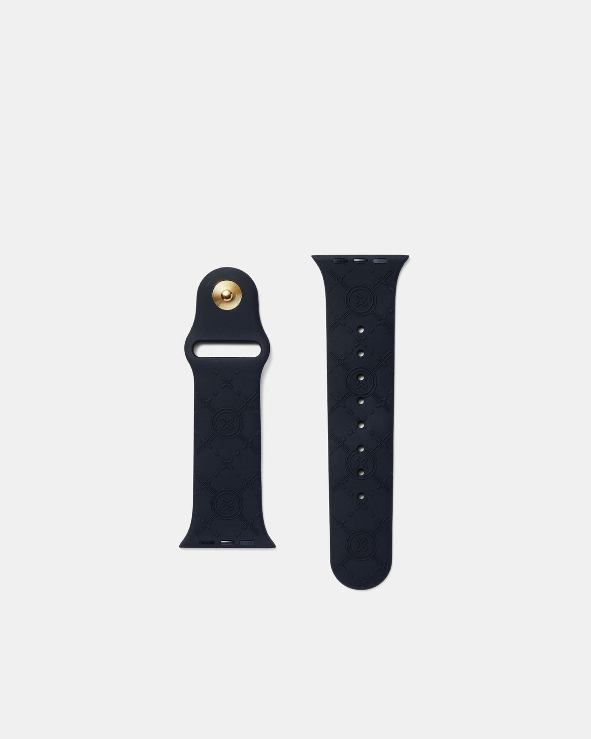 44mm Mim-Gram Silicone Watch Band - Black