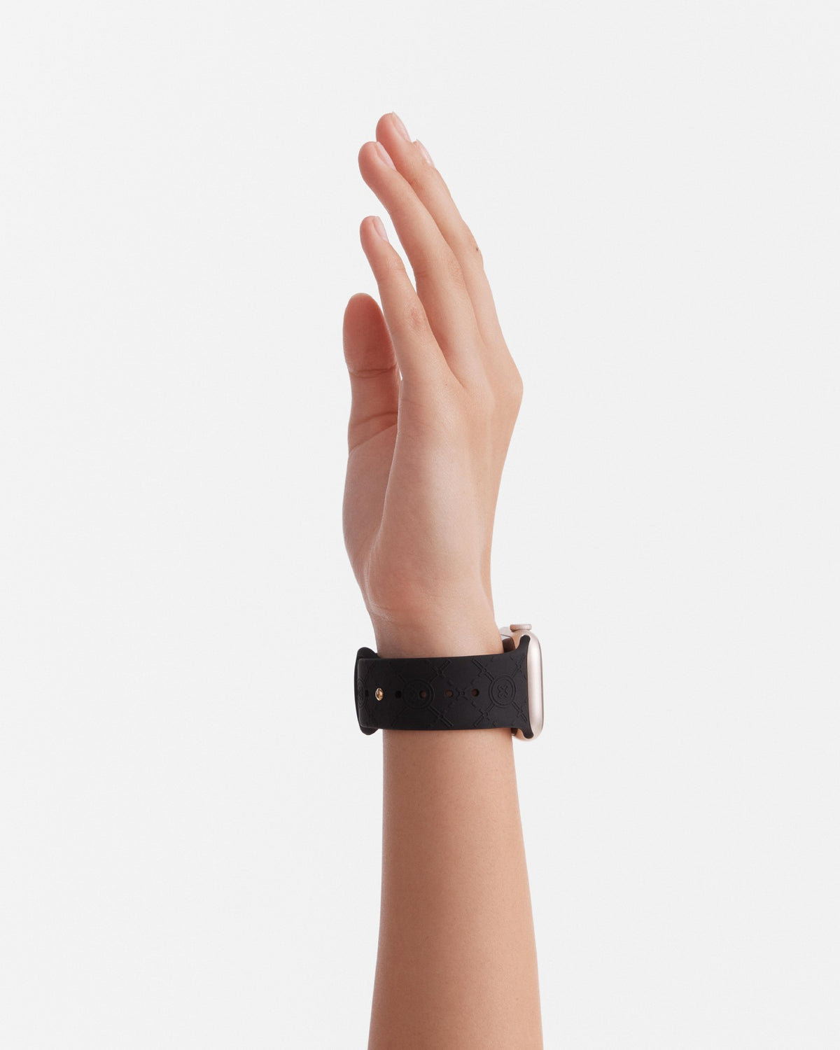 44mm Mim-Gram Silicone Watch Band - Black