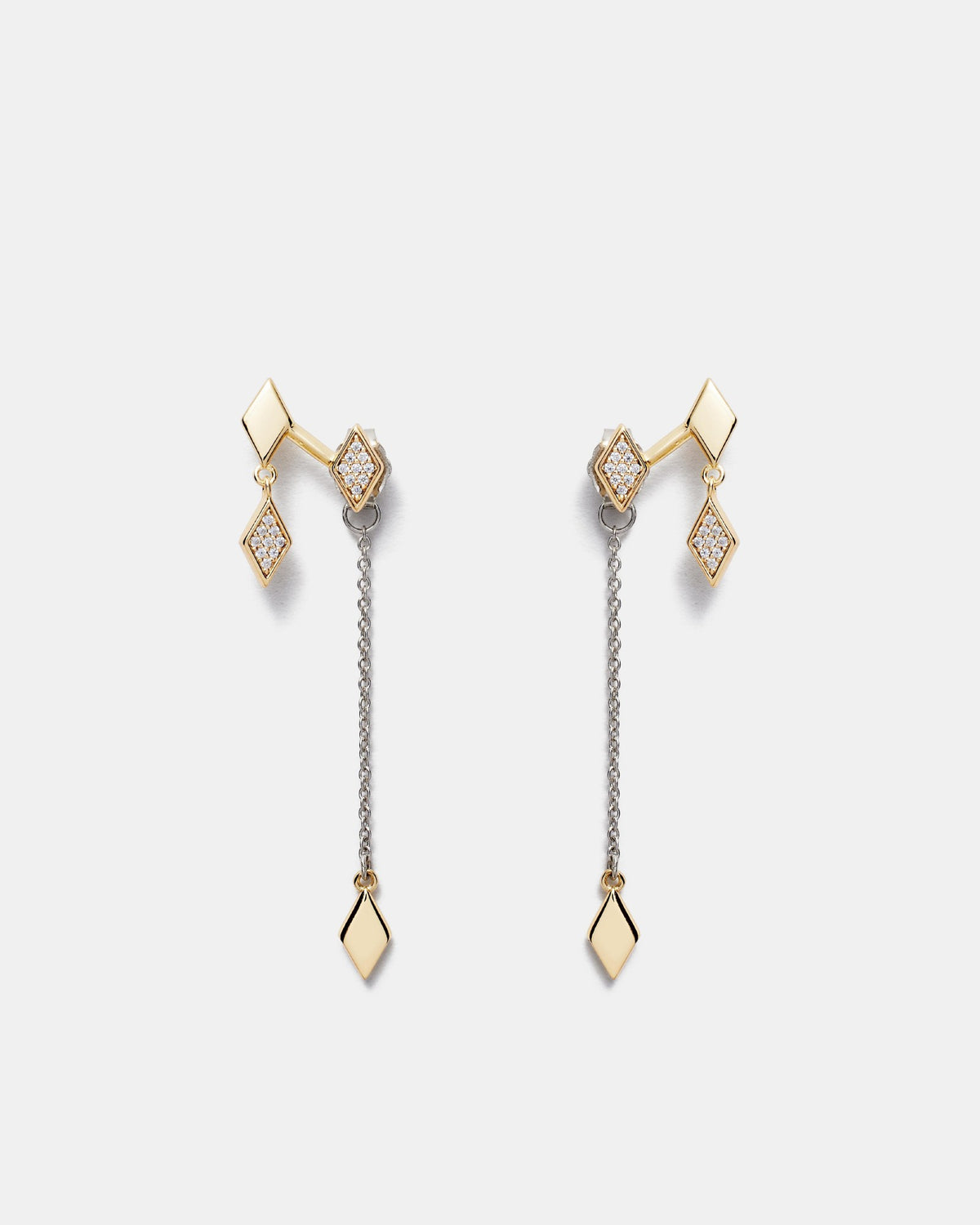 Ace Earrings - Gold Silver