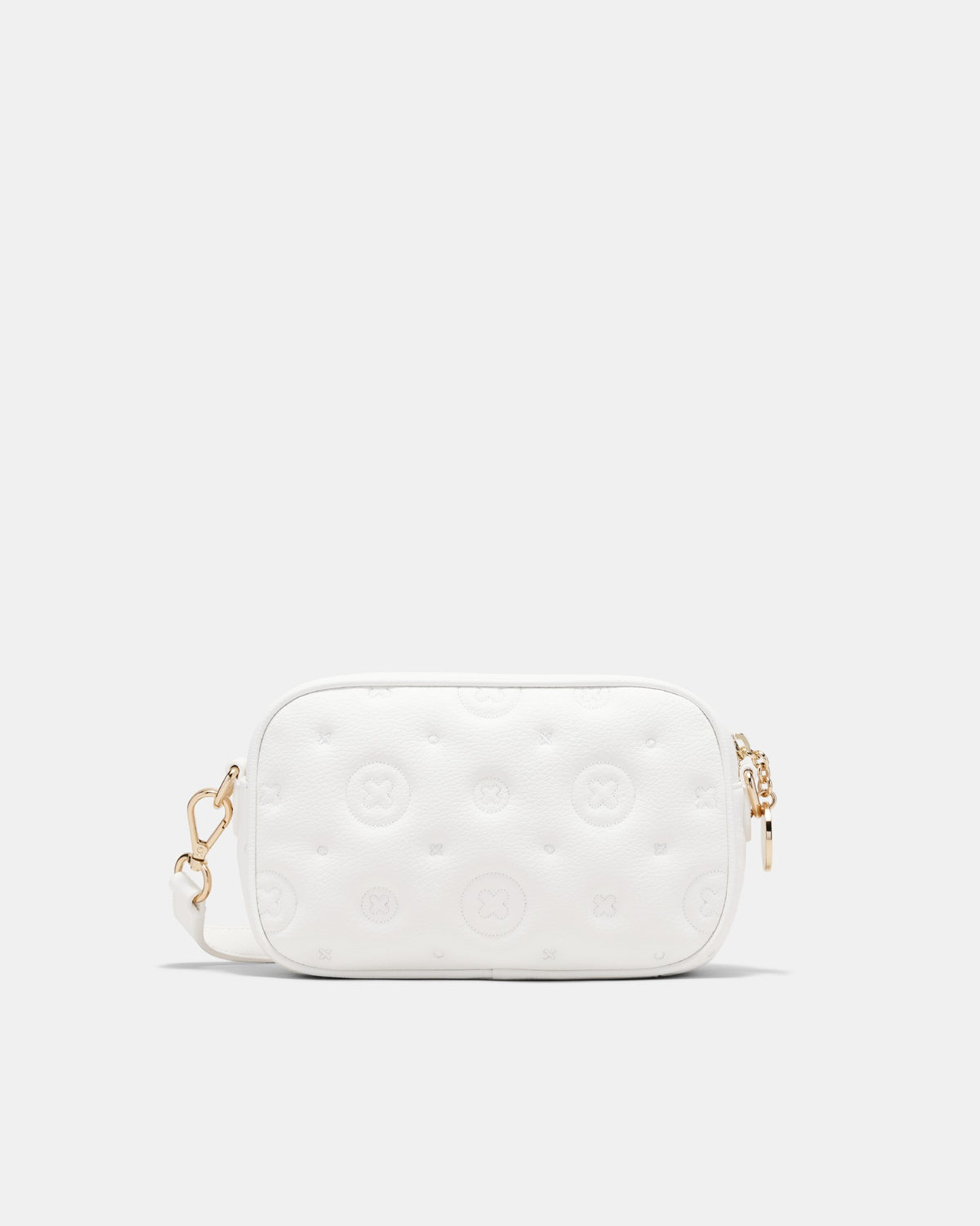 Flashback Leather Crossbody Bag - White