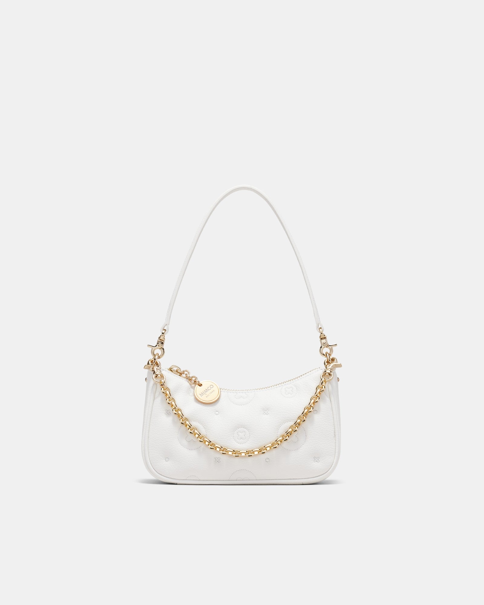 Flashback Leather Mini Shoulder Bag - White