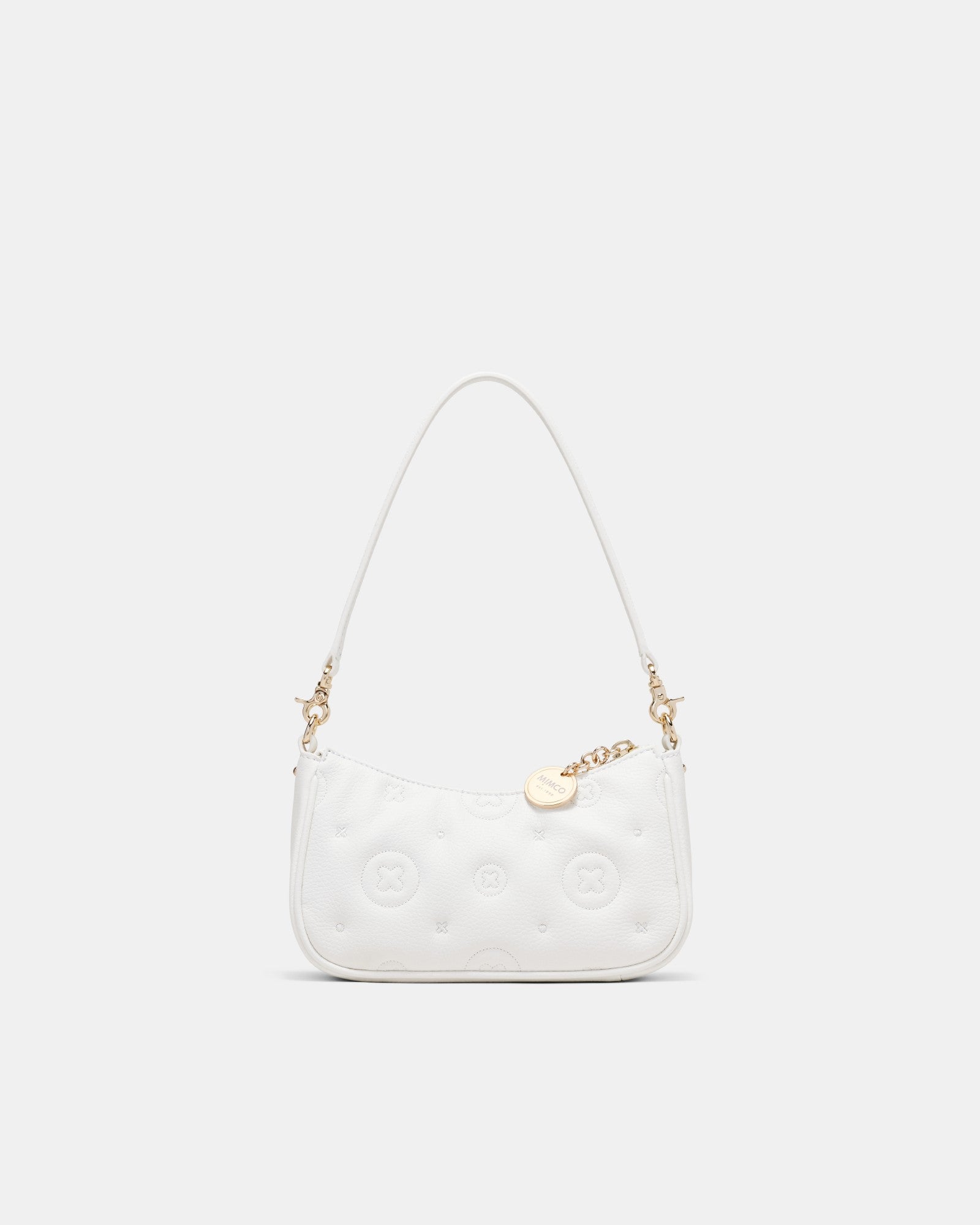 Flashback Leather Mini Shoulder Bag - White