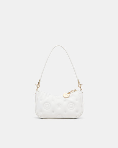 Flashback Leather Mini Shoulder Bag - White