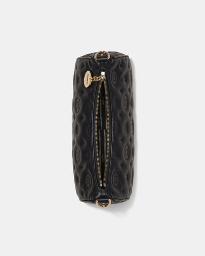 Flashback Leather Shoulder Bag - Black
