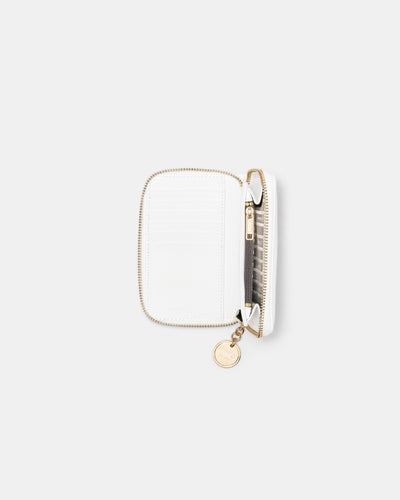 Flashback Leather Medium Wallet - White
