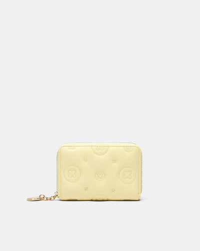 Flashback Leather Medium Wallet - Lemon Crush