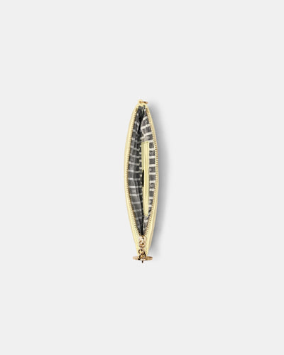 Flashback Leather Wristlet Pouch - Lemon Crush