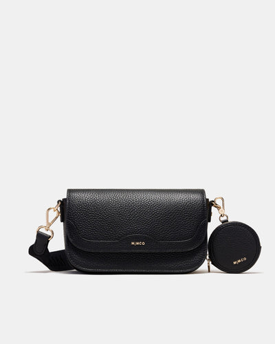 Jett Concertina Crossbody Bag - Black Light Gold
