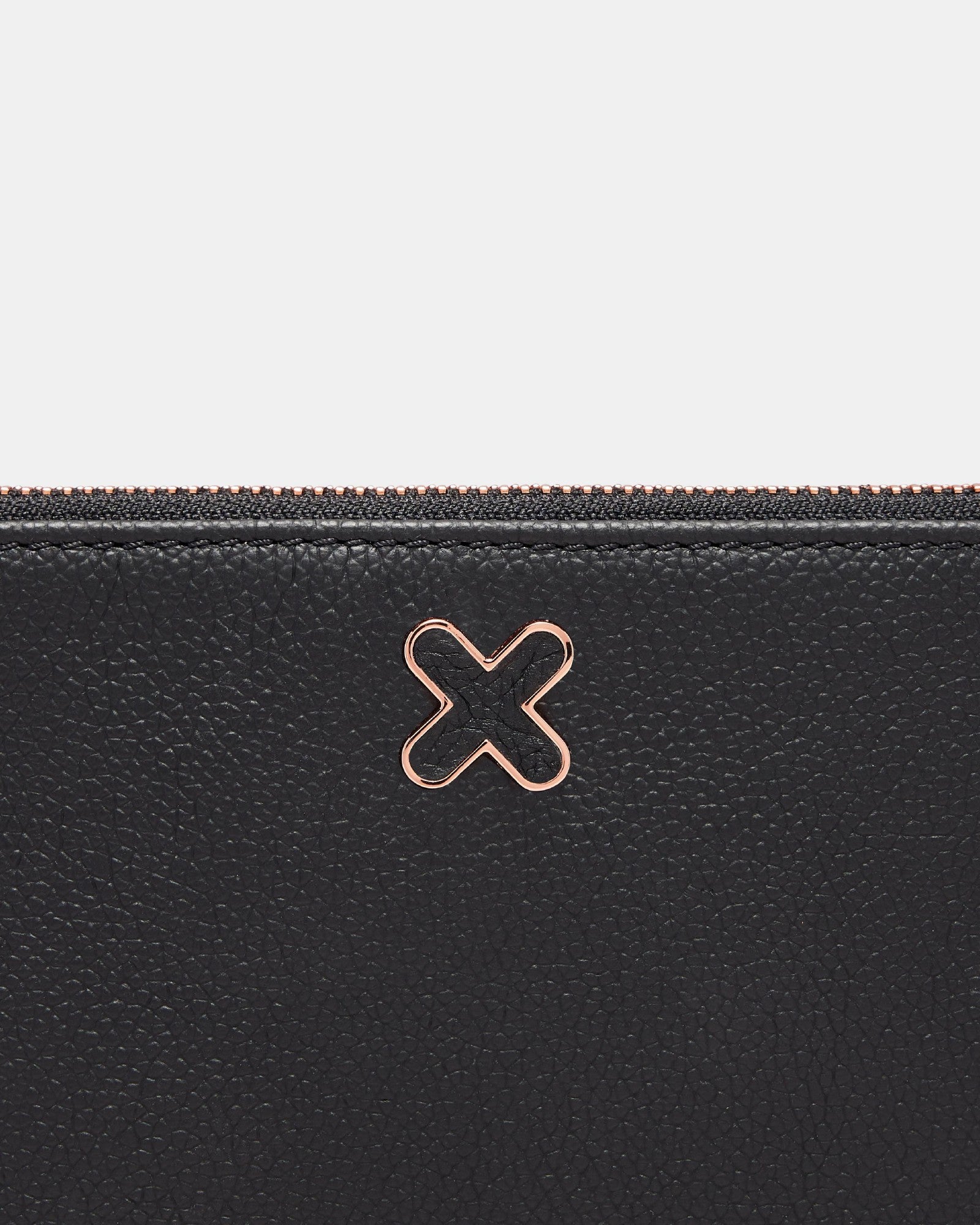 Hendrix Pouch Crossbody Bag - Black Rose Gold