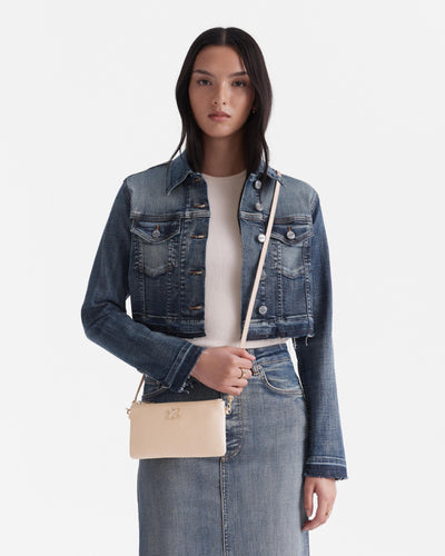 Hendrix Pouch Crossbody Bag - Almond