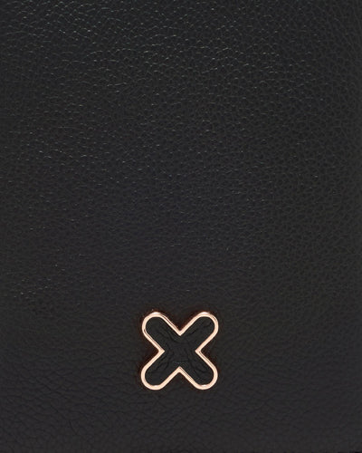 Hendrix Passport Holder - Black Rose Gold