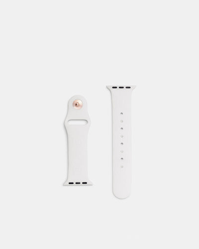 40mm Mim-Gram Silicone Watch Band - White