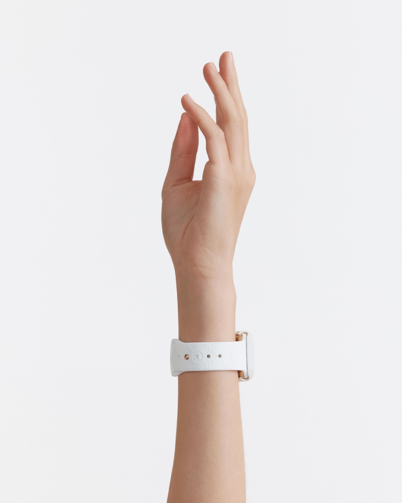 40mm Mim-Gram Silicone Watch Band - White
