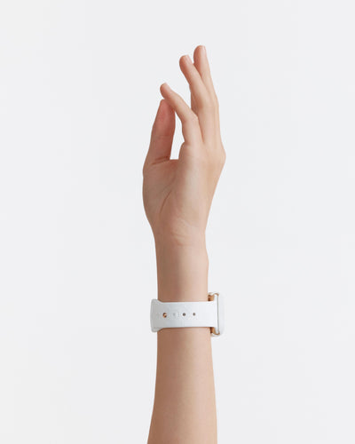 40mm Mim-Gram Silicone Watch Band - White